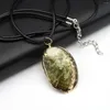 Pendant Necklaces Fashion Natural Green Shell Necklace Conch Shape Charms For Jewerly Party Gift 22x35-25x40mm