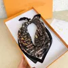 53cm*53cm Real Silk Nature Scarf Women Neckerchief Foulard Bandana Small Hairbands Fashion Floral Neck Ties for Office Lady 2023 New