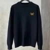 Pullover Knitwear Winter Mężczyzn Wool Sweters Designer Sweter Bv 3D Motyl Haft Haft okrąg