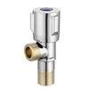 Three-wheel Angle valve brass three-way valve figure-eight valve Toilet water heater suitable for in-wall one in two out valve by DHL