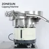 ZONESUN automatique personnalisé boisson de table bouteille en plastique bouchon de pot cosmétique alimentation et capsulage Machine alimentateur vibrant