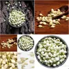 Fiori secchi 200G Gelsomino Germoglio Aromaterapia Bustina Rinfrescante d'aria Senza piatti Ciotola Y1128 Consegna goccia Home Garden Decor Fragran Dhqig