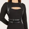 Bretelles Femmes En Cuir Harnais Ceinture Sangle Ceinture Sexy Lady À La Main Ceinture Décorative Chemise Robe Lisse Boucle Gilet Harnais Pour Femme 230316