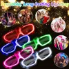 Gioielli rigidi Glow in the Dark Rave Party Supplies Occhiali luminosi LED Cat Bunny Ear Fascia per capelli Corona diademi Fascia per capelli per vacanze al neon Natale Decorazioni di Halloween