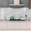 Väggklistermärken självhäftande 3D marmor tapeter vattentät icke-halkgolv klistermärke vardagsrum badrum kök kök backsplash plattor peel och