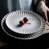 식기 세트 Kinglang Japanese Creative Steak Plate Western Retro Dish Home Round Pasta Tables Plated Plate