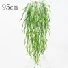 Decorative Flowers Large Hanging Artificial Plants Greenery Fern Grass Green Wall Decor Fake Flower DIY Wedding Party Home Garden Decoration