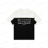 Men's T-Shirts Margiela MM6 digital print color contrast panel round neck short sleeve casual cotton T-shirt for men and women TEE T230317