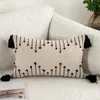 Poduszka /dekoracyjna geometryczna okładka Tassels tkany dywan do dekoracji domowej sofy łóżko 45x45 cm /30x50 cm