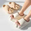 Slippers 2023 Summer Cute Cat Tiger Claw Slipper Man Female Cartoon Lovely Indoor Lovers EVA Thick Sole Home Slipper Couple Sandals Z0317