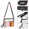 Avondtassen Clear Travel Shoulder Crossbody met verstelbare riem voor mannen Women Work Concert Sports Bag