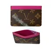 Porte-clés porte-monnaie M60703 3 emplacements pour cartes de crédit couverture de carte homme gaufrage sacs de fleurs marron femmes viutonity hommes pochette porte-cartes en cuir véritable louiseity luxe