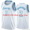 2021 Basket 2 Andre Drummond maglie City Bianco Nero Giallo Viola Blu Edizione College