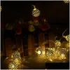 2016 LED Strings Christmas Light Holiday Moroccan Ball Strip 20 Lamp Balls/Set String for Wedding Party Fairy Lights Drop Drop Dh3Z0