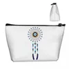 Sacs à cosmétiques Boho Chic Evil Eye Mandala Dream Catcher Trousse de toilette de voyage pour femmes Hamsa Nazar Kit de rangement de maquillage bohème Dopp