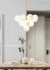 シャンデリアクリエイティブブドウ鉛ダイニングリビングルームモダンな家の装飾フロストガラスライト照明バーランプサスペンツ