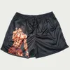 Мужские шорты GYM for Men to Fitness Anime Manga Baki Hanma 3D Printed Short Pants Mesh Quick Dry Casual Sports Scanties Male W0316
