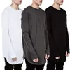 QNPQYX NEW MENSHIP HIP HIP HIP HIP HIP HOP STREETWEAR THUMB HOLE LEGHSLEEVE THASH WHOLESALEALESALE FASION MALE SPRINGESHIZE DESISE HOLD HAND Tシャツ