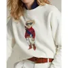 Womens Hoodies Sweatshirts RL Bear Hoodie Autumn Winter Casual Solid Color for Fashion Pullover 230317