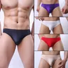 Sous-vêtements d'été sans couture lisse pure poche hommes sous-vêtements mince mini bikini slip de soie de glace