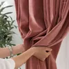 Gordijn Noordse stijl gordijnen voor levende eetkamer slaapkamer hoge dichtheid super zacht gevoel claireflannel chenille prink curtaintulle