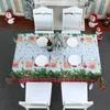 Table Cloth QTOBEI TB1 Tablecloth Rectangular Christmas Decoration For Party Dinner European Style Ornaments Family Restaurant Cover