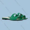 Luxus-Designer-Damen-Slipper, Doppel-G-Ausschnitt, ineinandergreifende Sandale mit hohem Absatz, Leder, flache Rutsche, Slip-On-Obermaterial für Herren, Sommer- und Strandmode-Sandalen