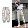 Women's Pants & Capris Cargo Women Men Summer 2023 Ribbons Hip Hop Casual Joggers Trousers Streetwear Harajuku Sweat