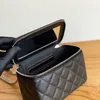 Designer cosmetische tassen luxe schoudertas 1:1 kwaliteit kaviaar crossbody tas 17CM met doos MC195