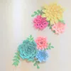 Decoratieve bloemen 2023 GIANT PAPIER achtergrond 6pcs bladeren 7 stcs bruiloft evenement baby kwekerij kunstmatige grote bloem 17 opties