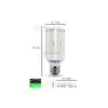 2016 Ampoules LED 30 pièces Corn BB Light 15W E27 Bbs E14 B22 5630 Smd 60 1800Lm Lampe à économie d'énergie 110V130V 220V240V Haute puissance par Drop Deli Dhjem