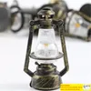 Mini Home Meubilishing Decoratie Creative Retro Light Kerosene Lantaarns Home Decor Gift Wood Craft ornamenten