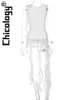 Kobiety z czołgów damskich Camis Chicology Fashion White Rose Tassel Slim Sleteveless Tank Tops Casual Streetwear Party Wakacje Y2K Women Hurtowe Ubrania 230317