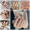 Faux ongles Presse sur outil de manucure artificiel couverture complète tête carrée faux portable court rond