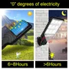 Outdoor Solar Street Light Cob LED Wandlampen met 3 lichte modus Human Body Induction Waterdicht materiaal voor tuinterrassen Oemled