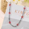 Chains Bohemian Blue White Seed Bead Flower Choker Necklace Statement Short Collar Clavicle Chain For Women Jewelry 2023