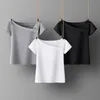 T-shirt féminin Femmes SweetShirts à manches courtes Vêtements pour femmes T-shirts blancs pour les filles Collier Collier Summer Vêtements Femme Vêtements 230317