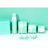 Wrap regalo 5 pezzi Blue Jewelry Box Packge per regali per piccole imprese pacchetto di compleanno
