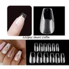 120pcs/Bag Press on Nails Coffin Nail Tips clear Full Cover Fake Nail Artificial Press on Long Ballerina