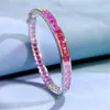 Bracelet en diamant rubis précieux, 100% réel, en argent Sterling 925, Bracelets de fiançailles, de fête, bijoux de mariage pour femmes