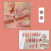 False Nails Press on Full Cover Detachable Manicure Tool Heart Rhinestone Fake Nail Tipsウェアラブルコフィン