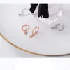 Hoop Earrings MloveAcc Luxury Solid 925 Sterling Silver Star Charm Fashion Jewerly For Women Wedding Earring Gift