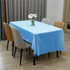 Capas de mesa descartáveis ​​de plástico Tabela de festas de casamento Capa Retângulo Tampas de pano de mesa para eventos