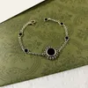 Braccialetti di fascino di fiori in argento Donne Bracciale ad anello cavo Simple generoso Bracciale ogni giorno