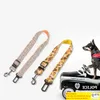 CamoLeopard Print Cani di piccola taglia Cintura di sicurezza per auto Cucciolo Pet Cat Life Belt Guinzaglio utilizzato per l'imbracatura del collare