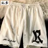 K443 Pantalones cortos para hombres Diseñador Hombres Verano Nadar Corto Longitud de la rodilla Hip Hop High Street Deportes Entrenamiento Pantalones de playa para hombre Cintura elástica Malla Sweetpants W3AF #