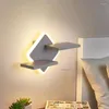 Vägglampa nordiska minimalistiska ljus moderna led enkla lampor bredvid sovrumshylla sconces belysning kök tillbehör