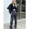 Womens Jeans New Jeans Women 2022 Straight Leg Jeans Woman High Waist Streetwear Y2k Vintage Clothes Womens Pants Korean Fashion Baggy Denim L230316