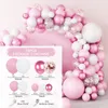 Feestdecoratie vlinder paarse ballon ballon slinger boog kit verjaardag baby shower bruiloft baloon decor 1e benodigdheden