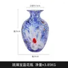 Vasen, chinesische Zen-Vase, Dekoration, Wohnzimmer, Eingang, farbige Glasur, TV-Schrank und Teetisch, Retro, erschwingliche Luxus-Blume